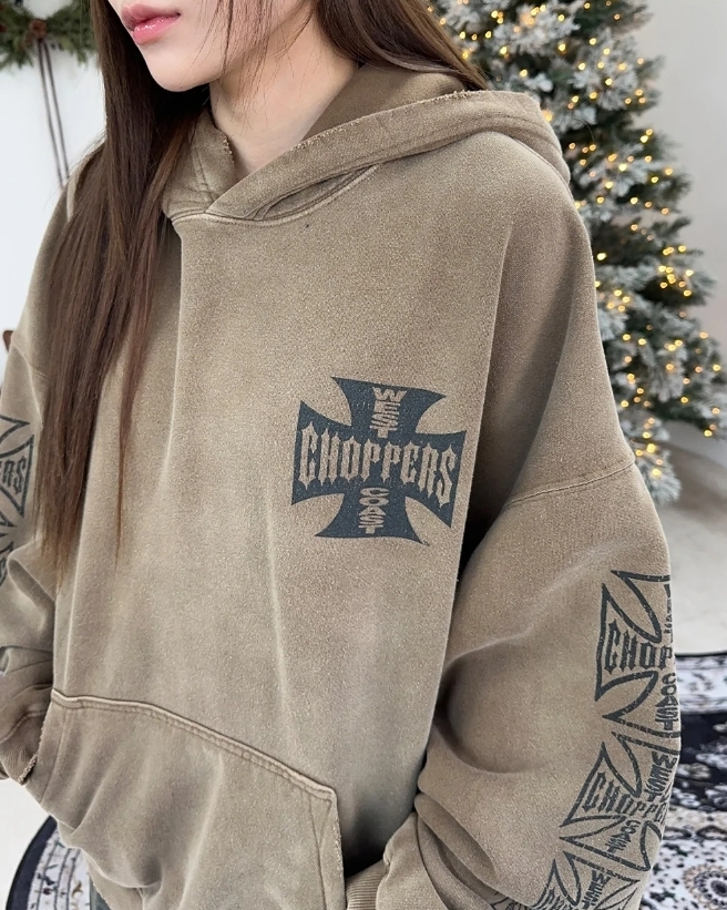 【SATIIIZ】Leos West Dyeing Hoodie