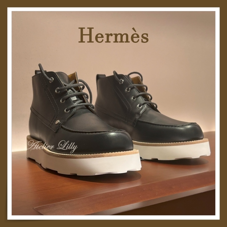 【HERMES】[H Diamant]のディテール☆Kristopher アンクルブーツ
