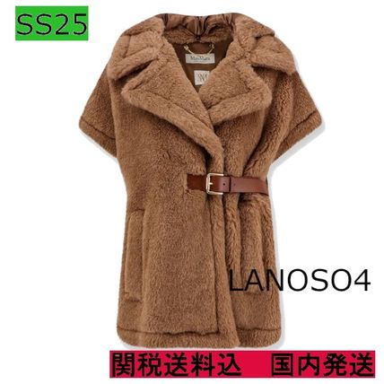 関税送料込★MAX MARA*カシミア ハイネック ケープ バックル Max Mara マックスマーラ ケープ ポンチョ 羽織り ROLL