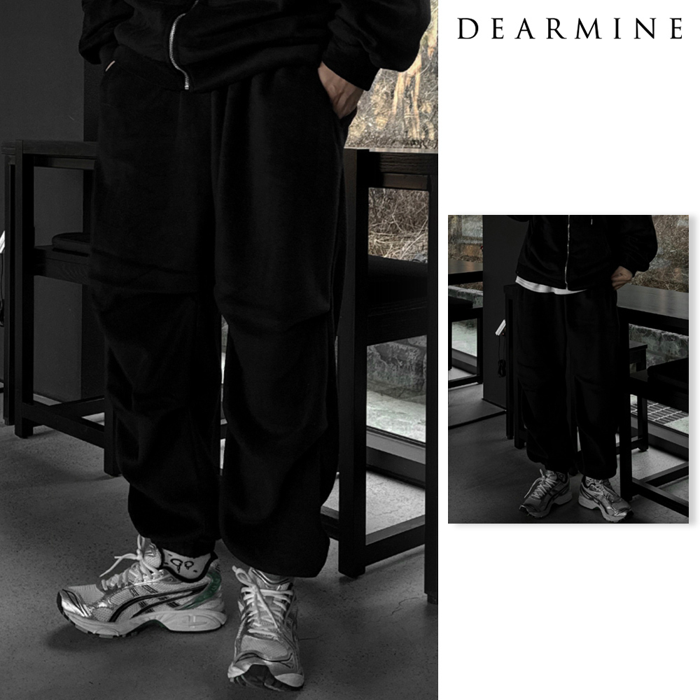 【DEARMINE】Bare Fleece Set-Up Jogger