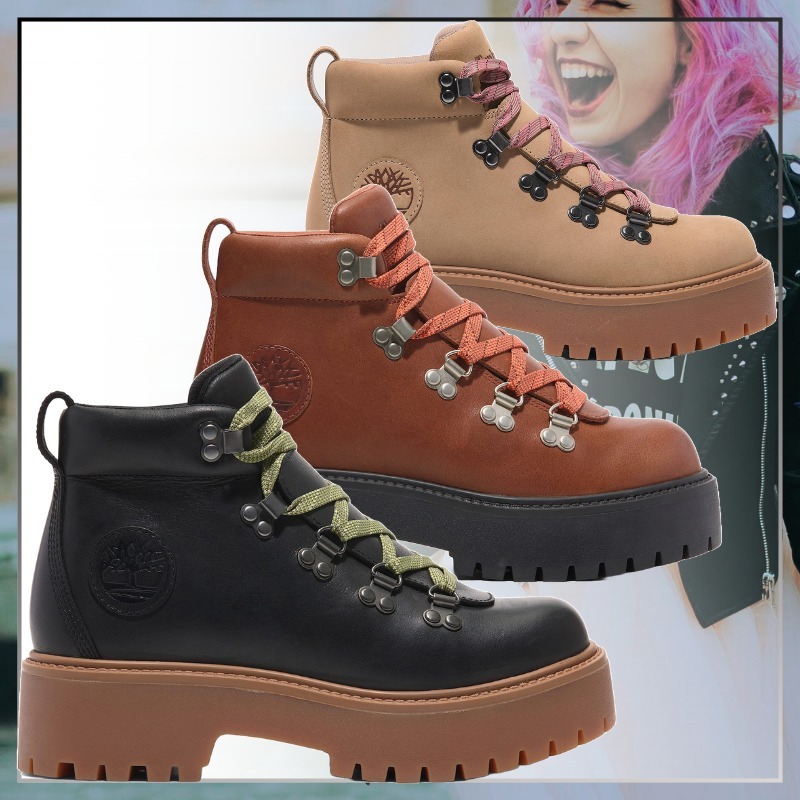 【TIMBERLAND】ストーンストリート レースアップ 厚底ブーツ