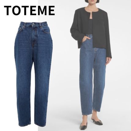 TOTEME ハイライズ ストレートジーンズ【関税なし】 XS以下 toteme(トーテムスウェーデン) デニム・ジーパン