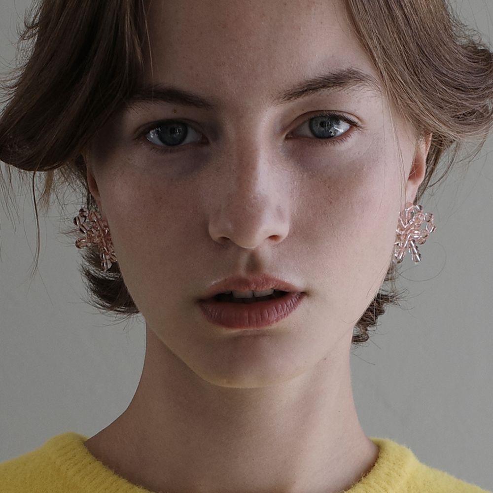 ◇Monday Edition◇ PINK PULL BOW EARRINGS
