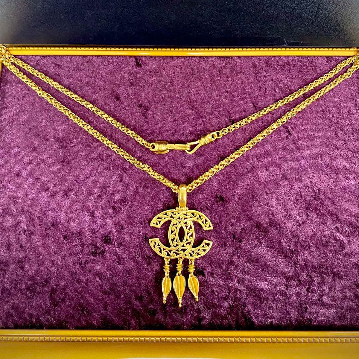 CHANEL シャネル ココマーク スイング ネックレス 1461