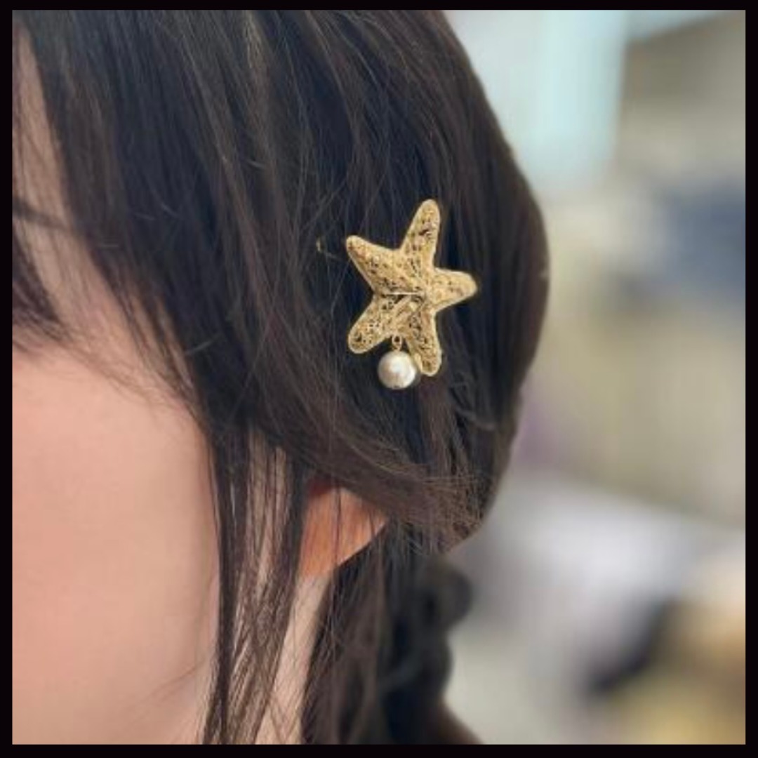 【目を惹く星とパール♪】Dior ヘアアクセサリー