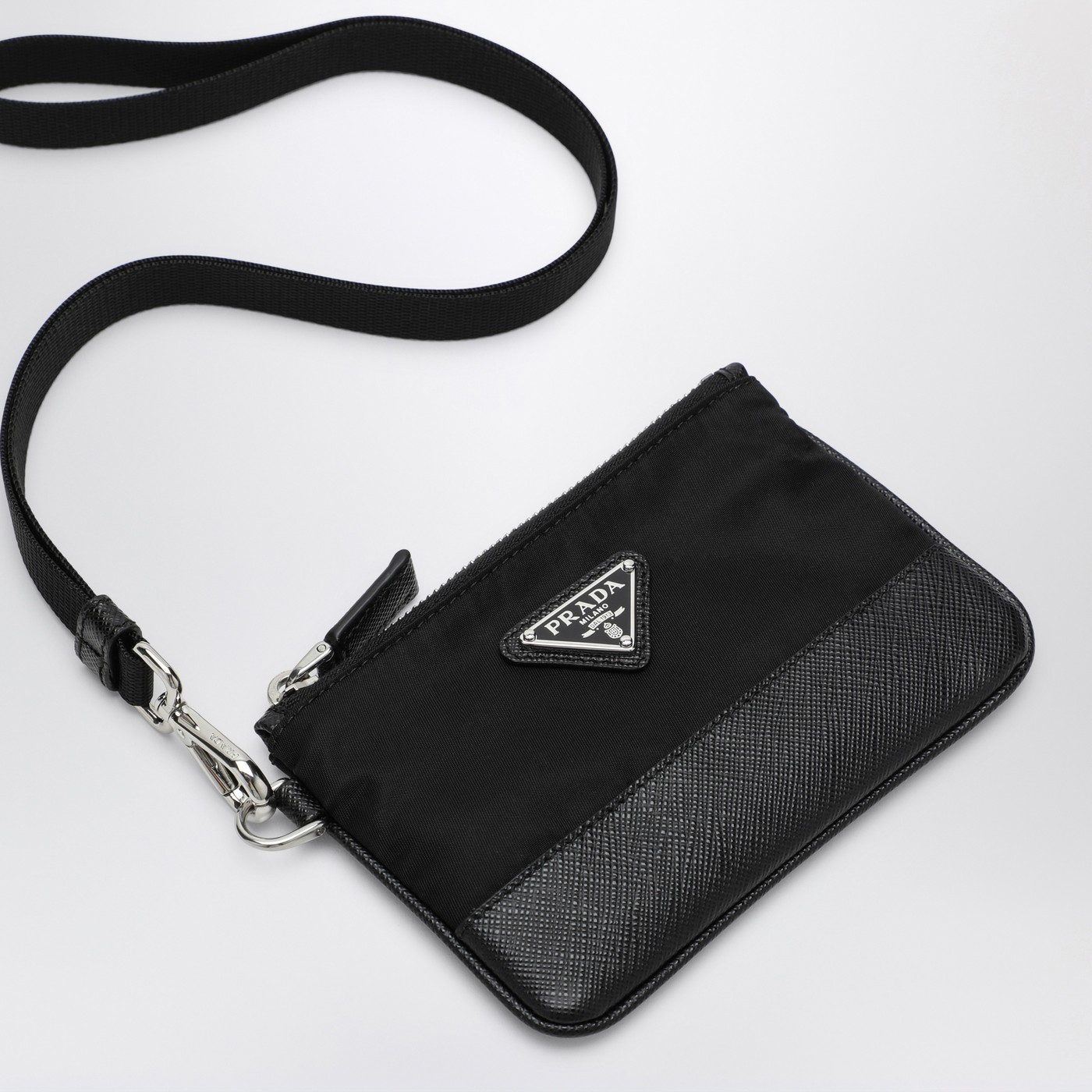 PRADA Re-Nylon ナイロン＆レザー ミニポーチ コインケース