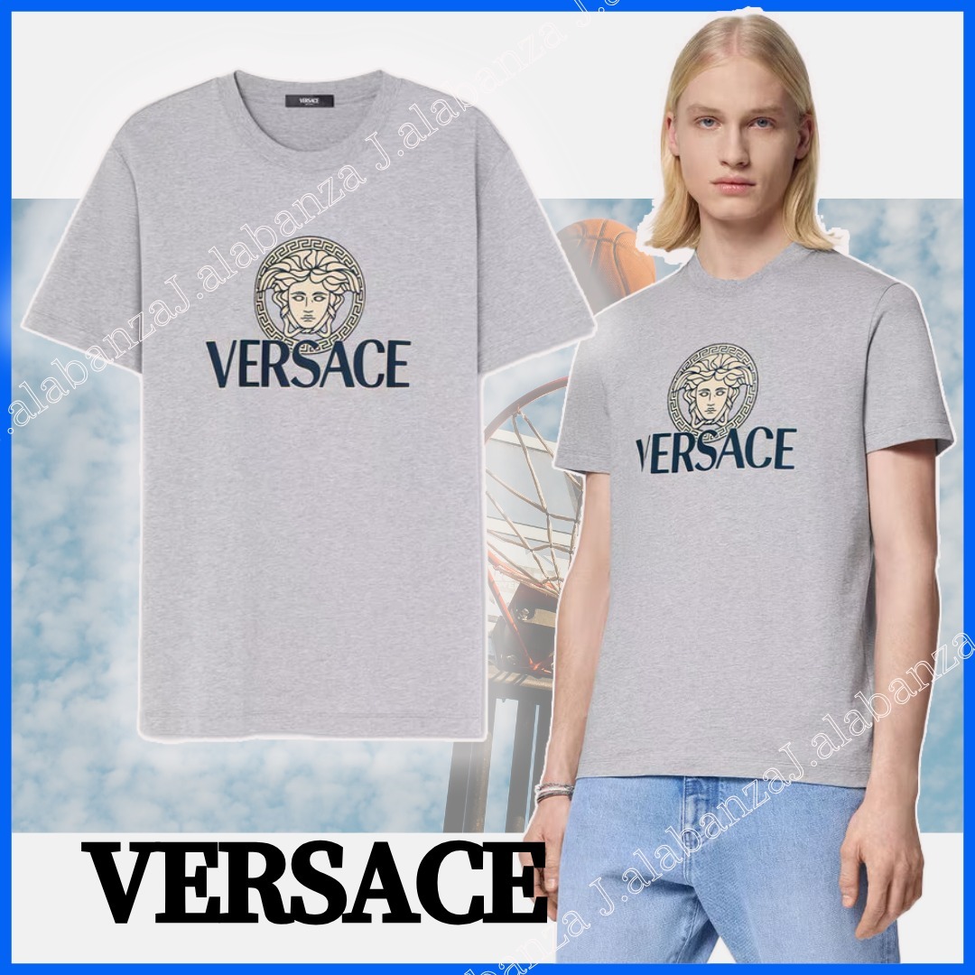 ヴェルサーチェ☆メデューサ ロゴ Tシャツ