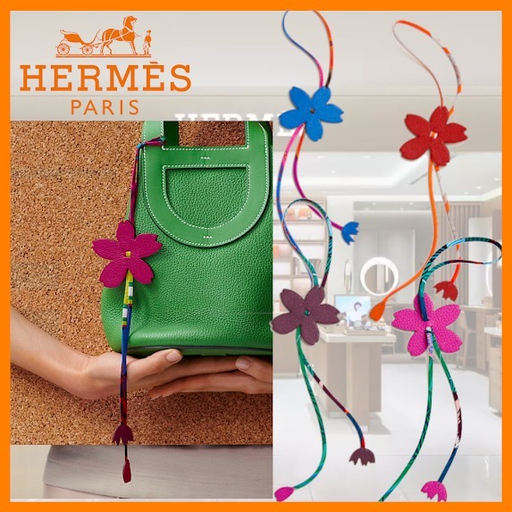 【バッグを花で彩る♪】HERMES バッグチャーム