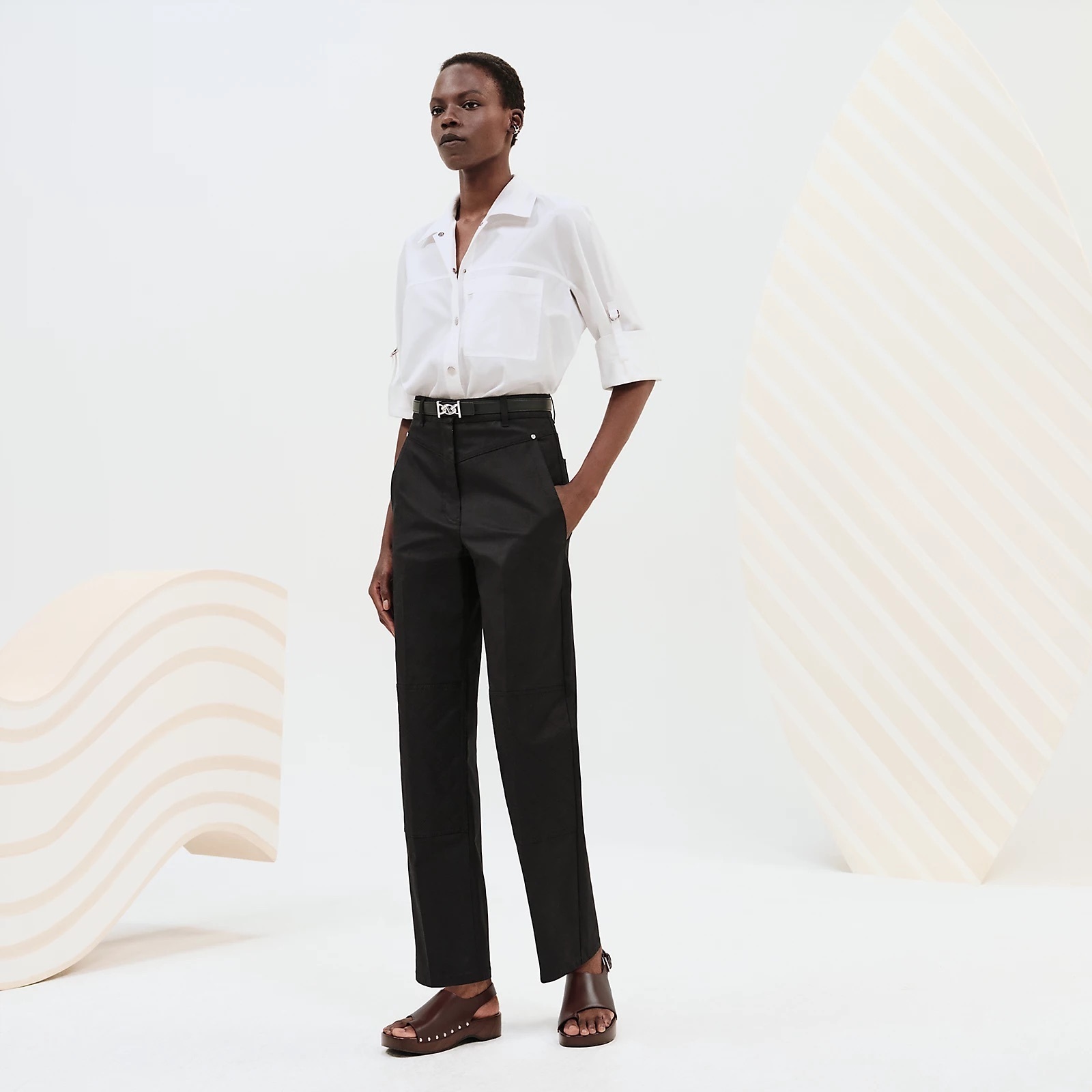 人気・25SS★HERMES☆《カーゴ風パンツ》ストレッチコットン