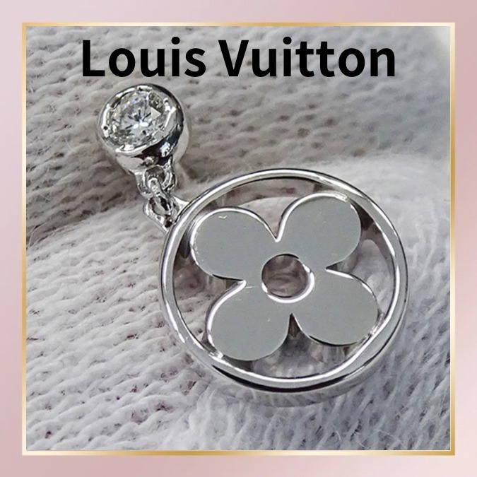 ギフトに◎【Louis Vuitton】ピアス 片耳用 モノグラム