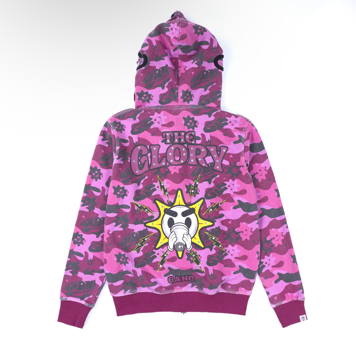 GLOGANG★ Glory カモ パーカー フーディ 迷彩柄 4色 GLOGANG Glory フルジップ パーカー フーディ 迷彩 4色 (Glo
