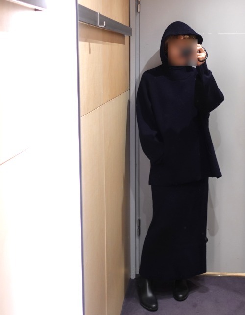 “COS” ダブルフェイスウールマキシニットスカート
