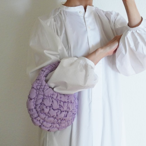 “COS” QUILTED MICRO BAG Ecru