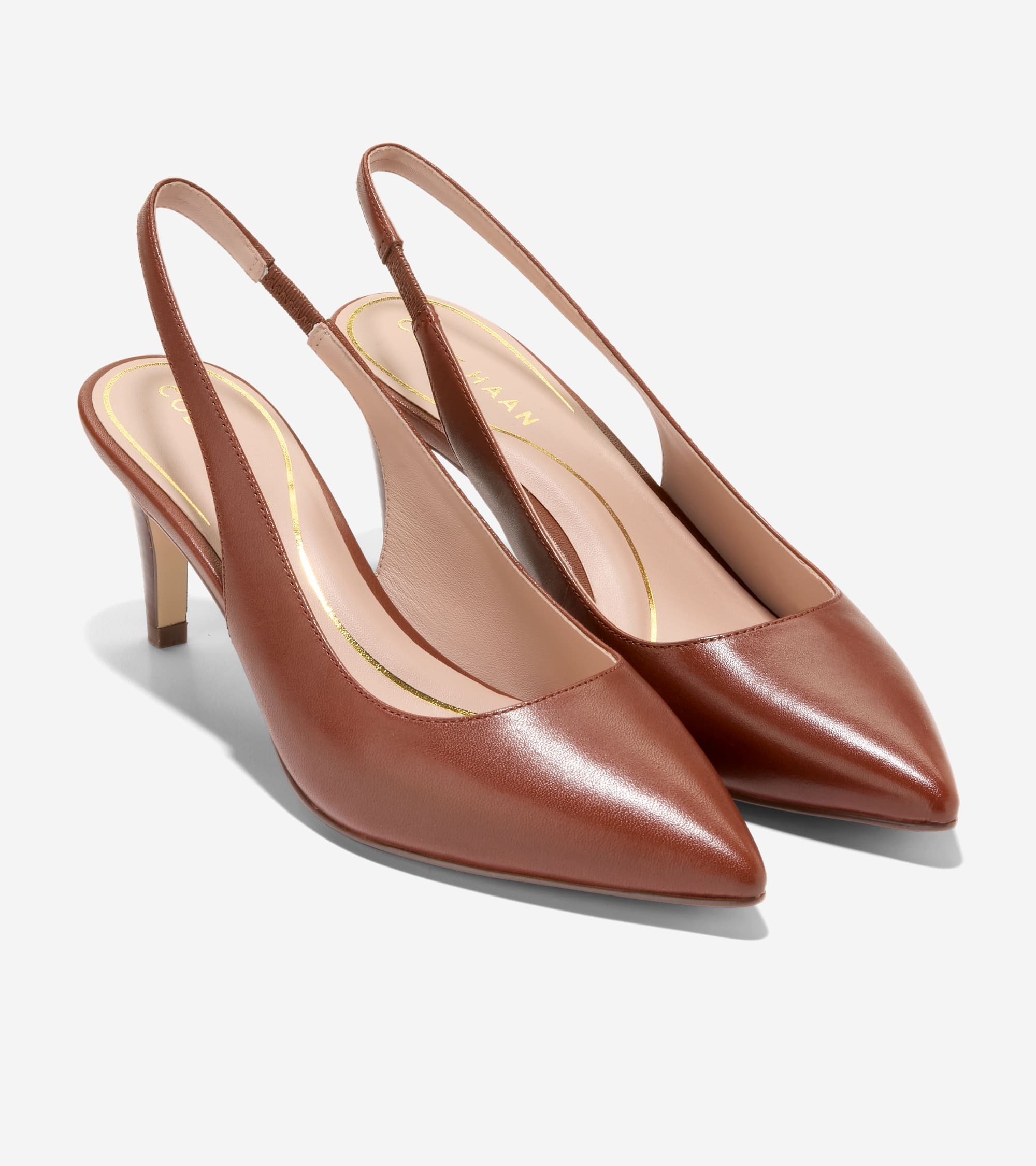 COLE HAAN ヴァンダム スリング バック パンプ（ブラウン）