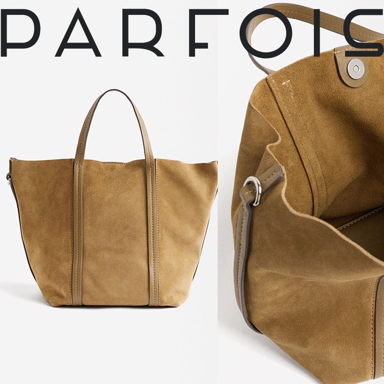 ★大人オシャレ高級感★ポーチ付きレザートートバッグ★PARFOIS