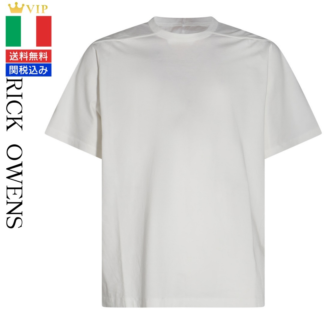 VIP【関税送料無料】希少 RICK OWENS WHITE COTTON T-SHIRT