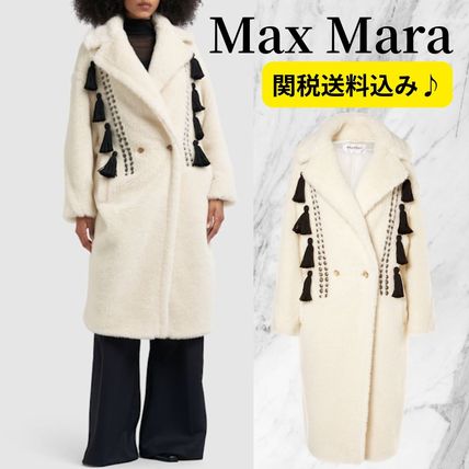 【Max Mara】フリンコートホワイト 関税送料込み! フリンジ コート(レディース) - 海外通販のBUYMA