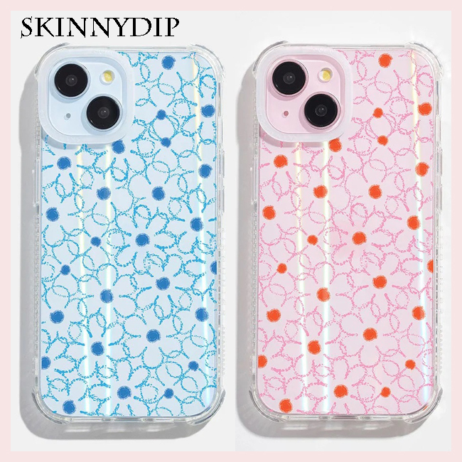 【SKINNYDIP】iphoneケース クレヨンフラワー 花柄