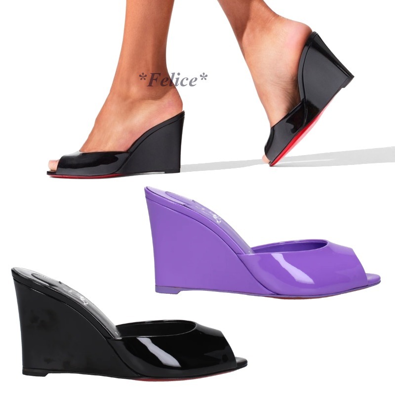 Christian Louboutin ◆ パテントレザー ミュール