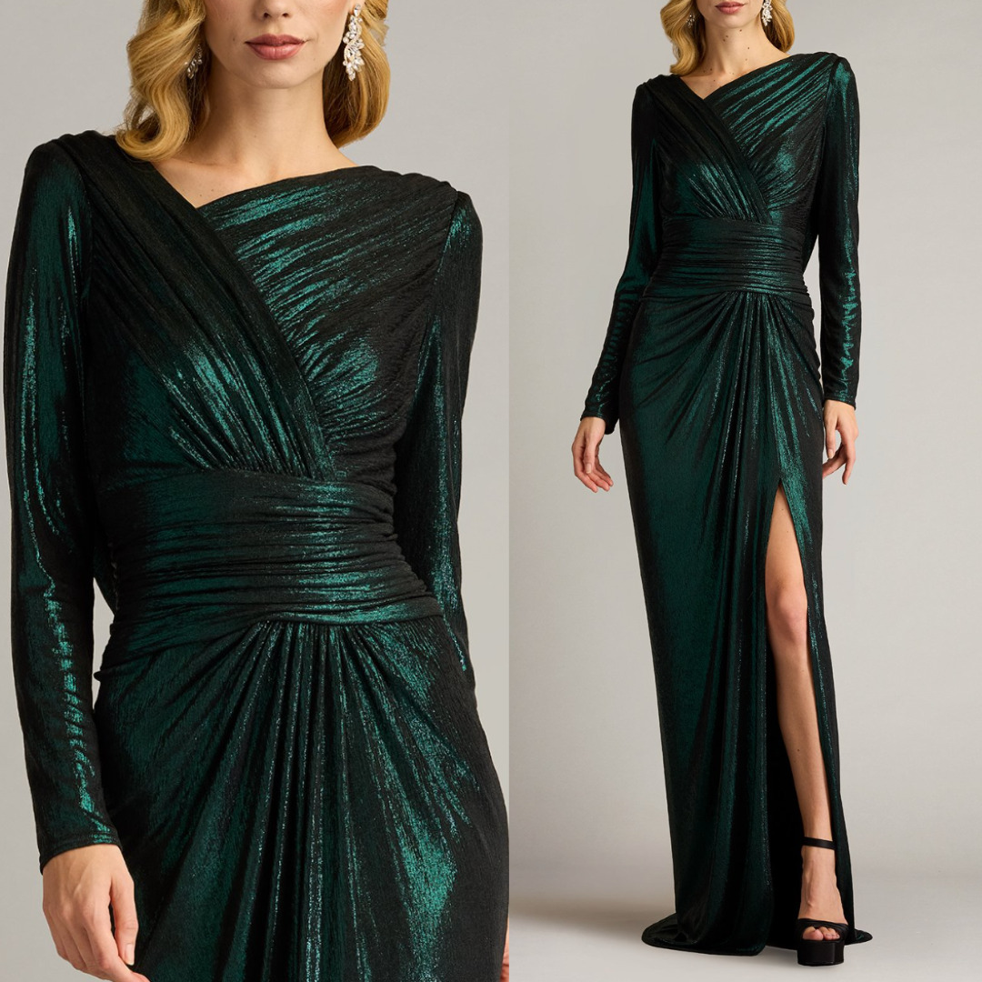 TADASHI SHOJI】関税込☆ドレープバックガウンドレス