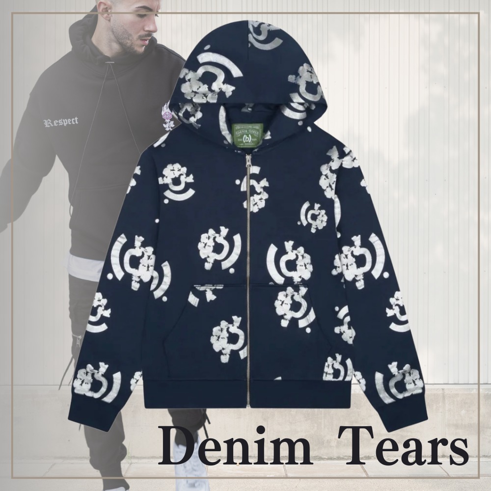 使いやすさ抜群】Denim Tears Bstroy Tears ジップ パーカー