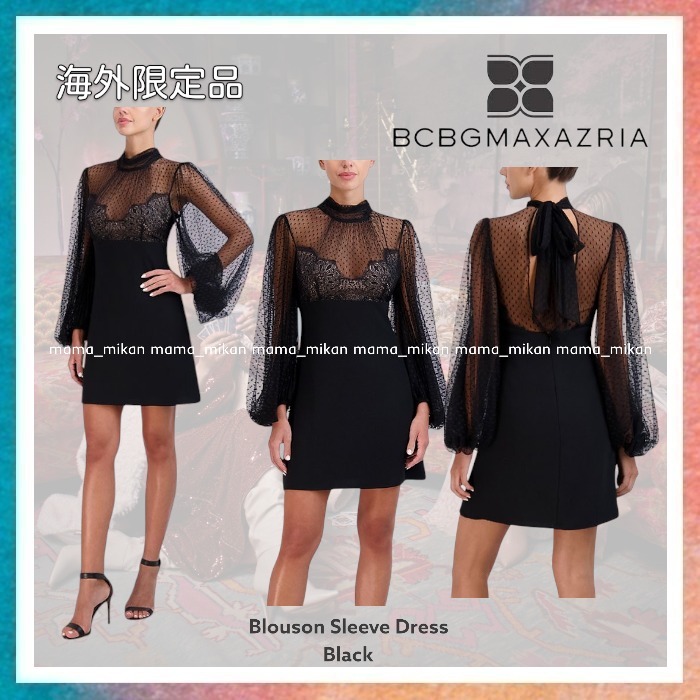 【BCBG MAXAZRIA】Blouson Sleeve Dress 海外限定