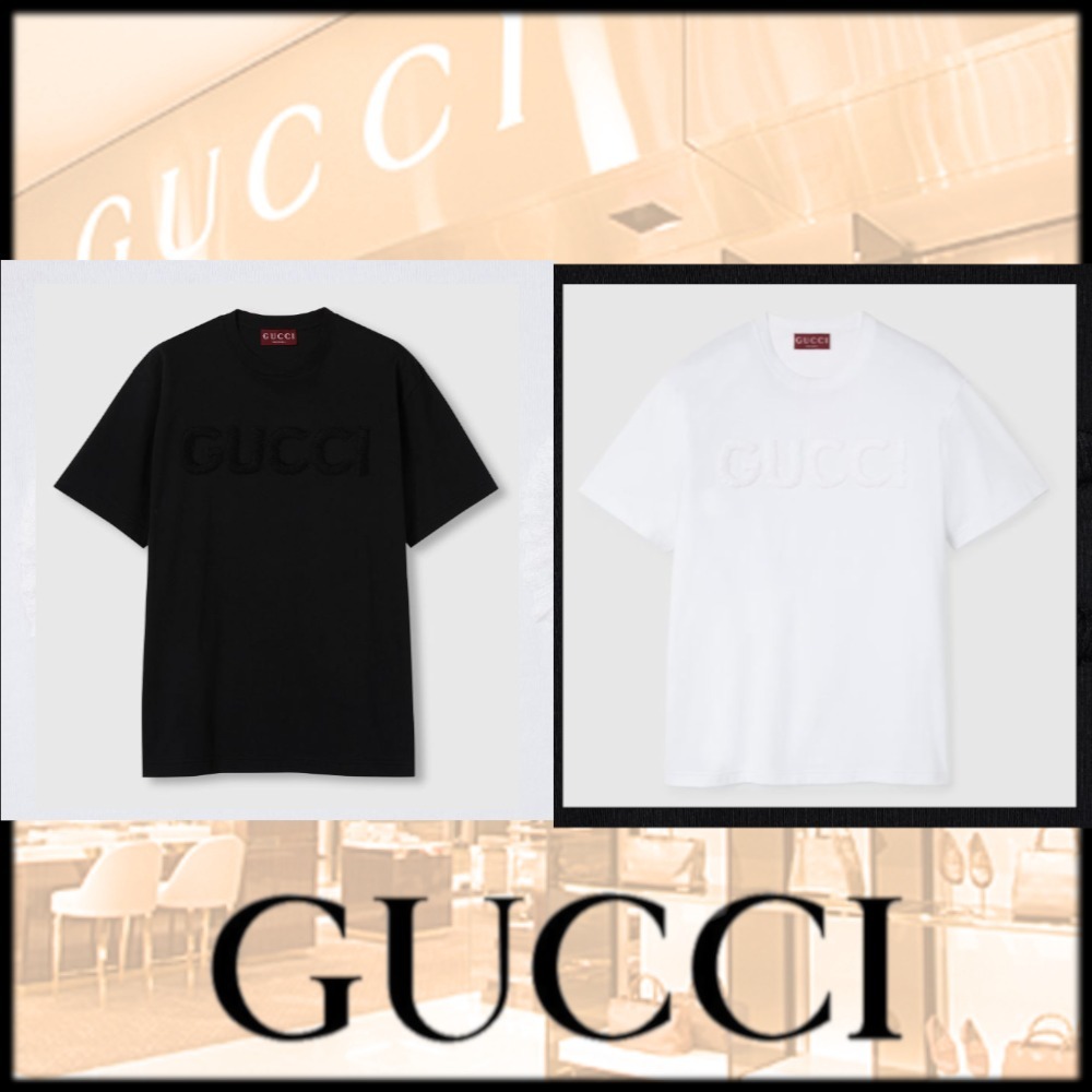 注目の新作♪【GUCCI】エンブロイダリー コットン Tシャツ