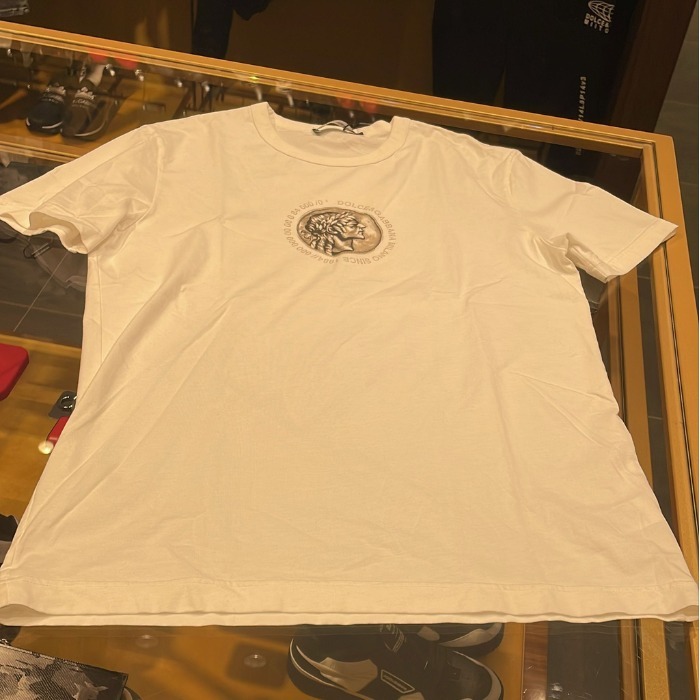 希少 DOLCE&GABBANA ドルガバ DG ロゴ コイン 半袖 Tシャツ
