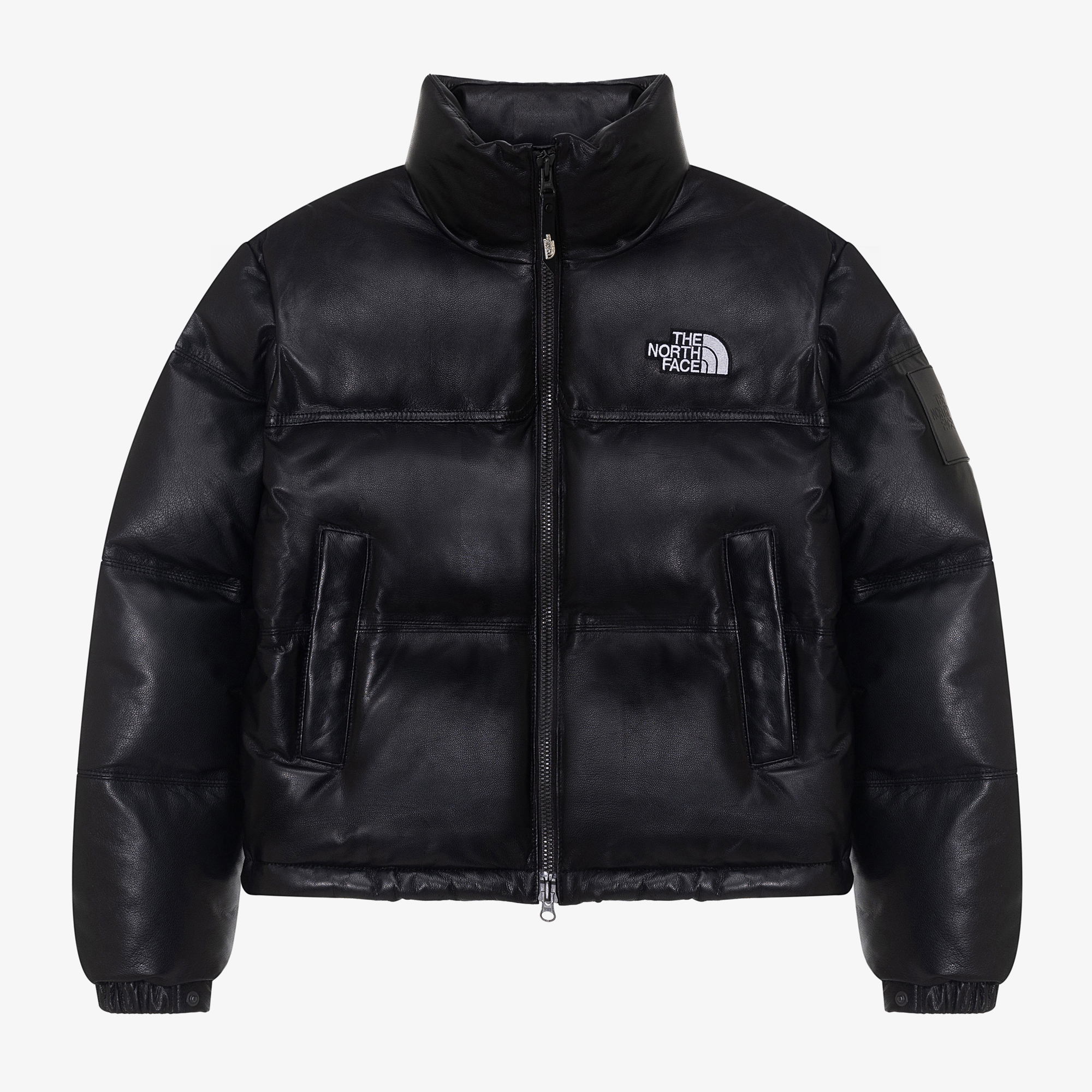 ダウンジャケット・コート [24FW NorthFace] W'S LEATHER NUPTSE DOWN JACKET RDS - BLACK