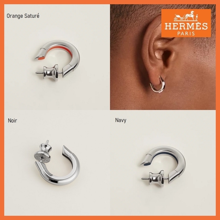 【片耳用】HERMES サボ シングルピアス