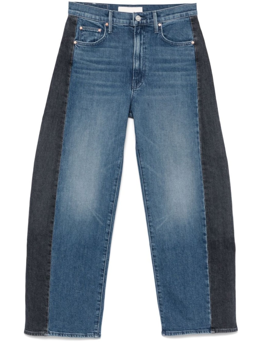 デニム・ジーパン Mother Indigo Blue Wide-Leg Jeans