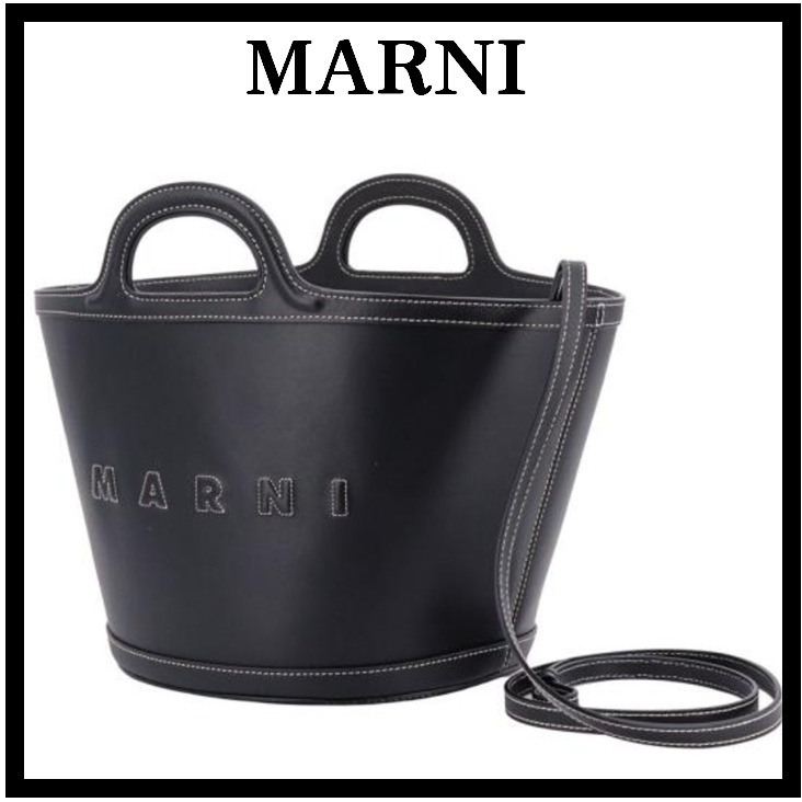 ◆MARNI 24SS◆トロピカリア スモール バケットバッグ/Black ◆ ☆関税込☆MARNI☆トロピカリア スモール バケットバッグ
