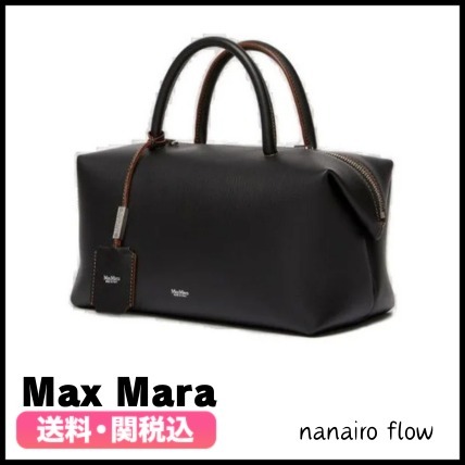 ★Max Mara★マックスマーラ ロゴプリント トップハンドルバッグ