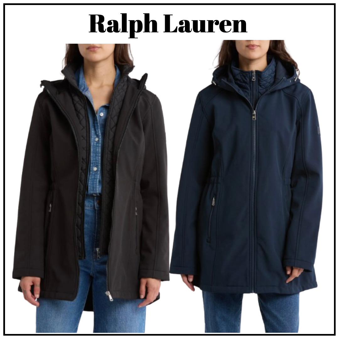 【Ralph Lauren】Quilted Bib Hooded ソフトシェル ジャケット