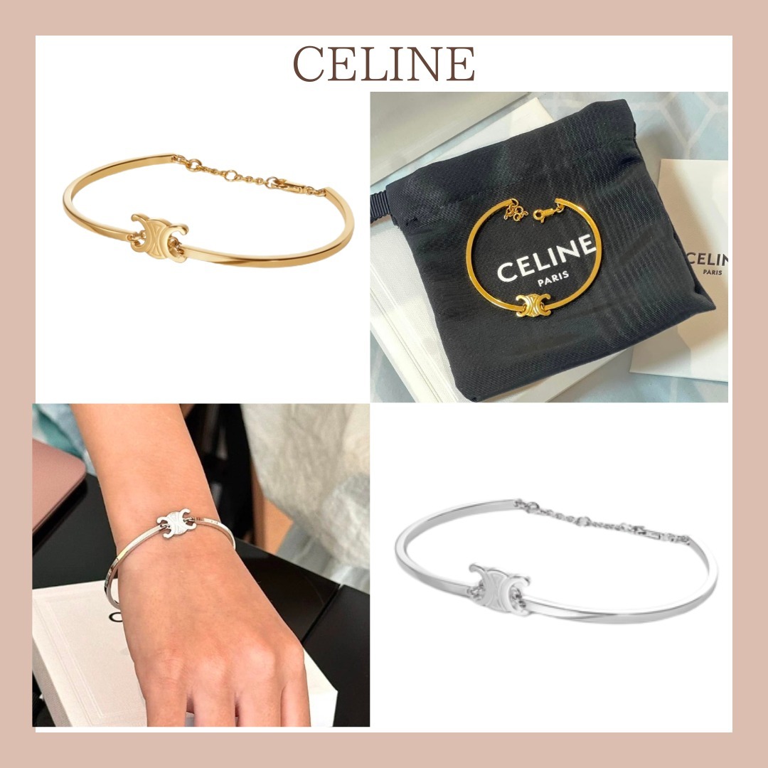 国内買付【CELINE】トリオンフ アーティキュレート ブレスレット