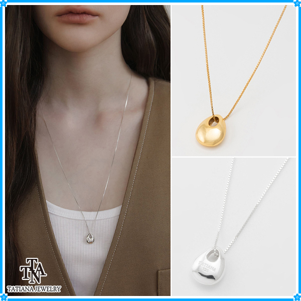 【TATIANA】Gleam Pebble Long Necklace NZ2430〜ネックレス