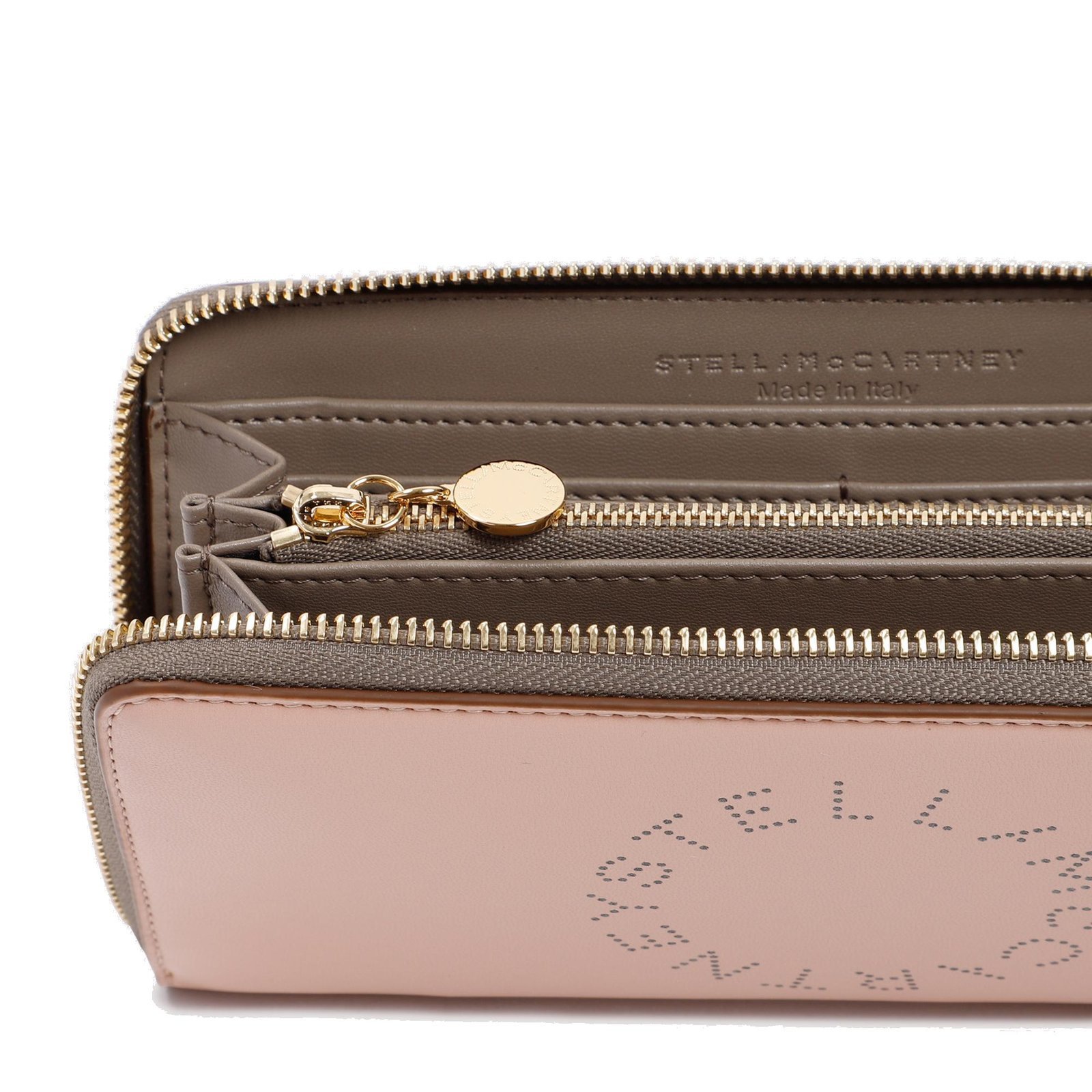 Stella McCartney☆ロゴ パーフォレーテッド ジップ 財布♪ Stella McCartney☆ロゴ パーフォレーテッド ジップ 財布
