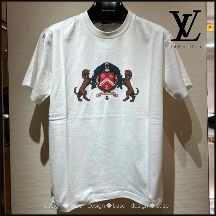◆遊び心溢れる【 LV 】エンベリッシュドコットンTシャツ