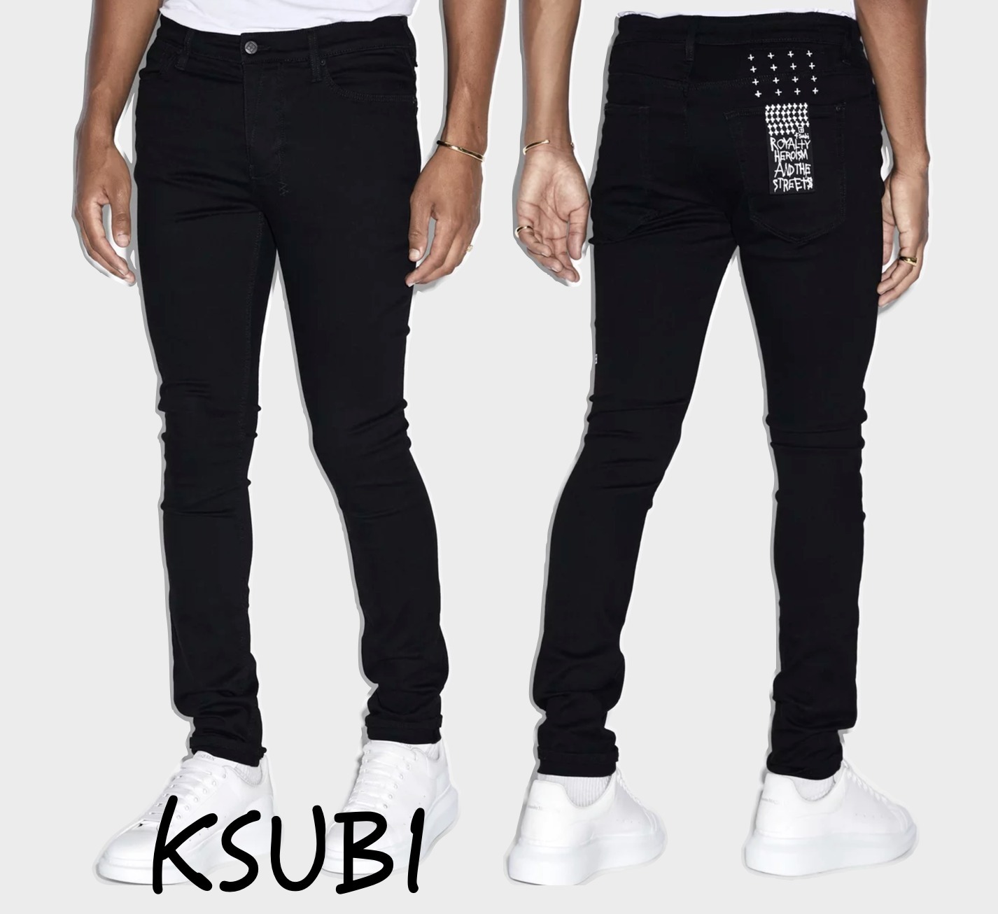 【KSUBI】Van Winkle Black Rebel スキニージーンズ