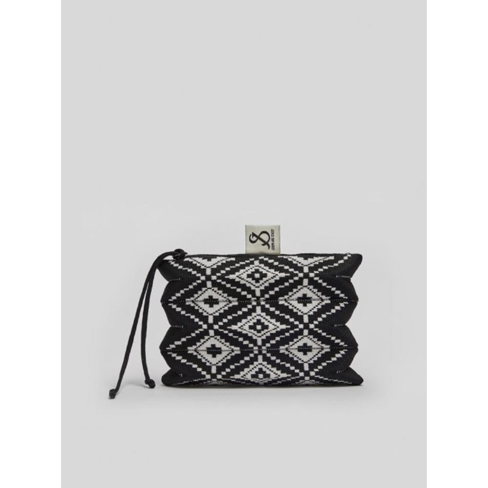 ポーチ JOSEPH&STACEY Lucky Pleats Pouch S Pattern Seed Black 0JSN5P