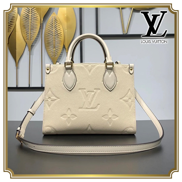 【美しいアイボリー♡】LOUIS VUITTON オンザゴー PM