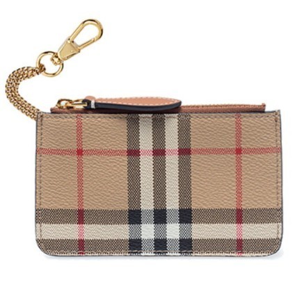 Burberry正規品/関税送料込み Check Chain Strap Coin/Card Case