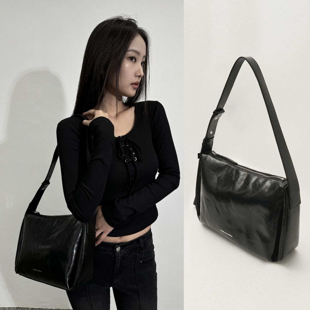 ショルダーバッグ・ポシェット [HELENE PARIS] Garnet Trapezium Shoulder Bag