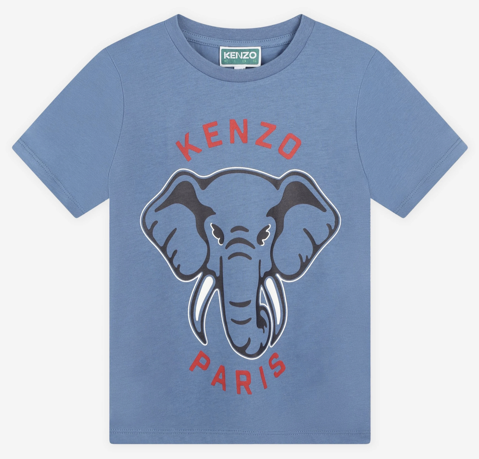 2024AW大人も着れるKENZOエレファントプリントTシャツBL (C-14Y)