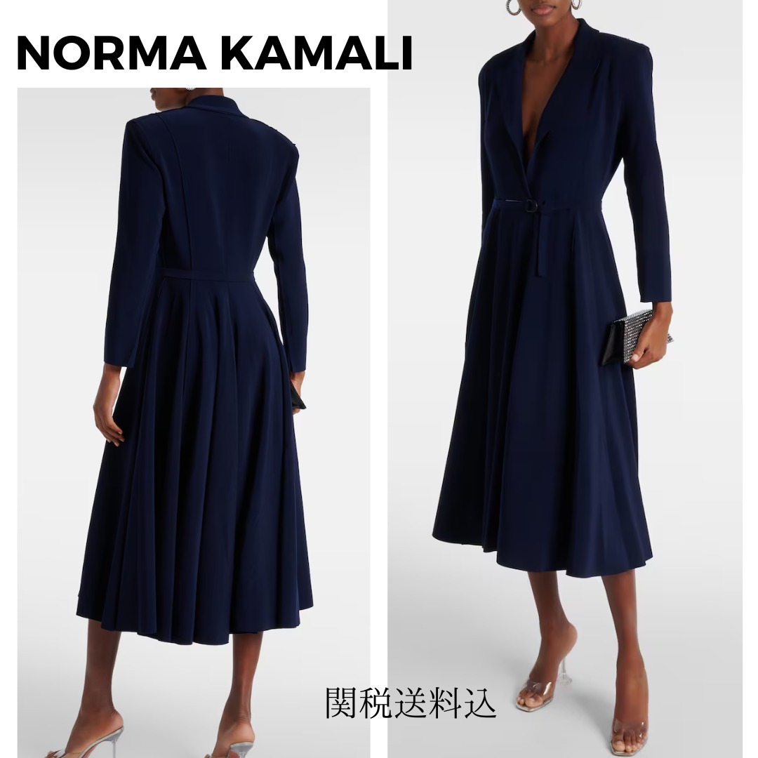 NORMA KAMALI ジャージーミディドレス 関税送料込