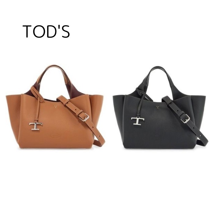 TOD'S◆トッズ TIMELESS T タイムレス メタル ミニバッグ 2色