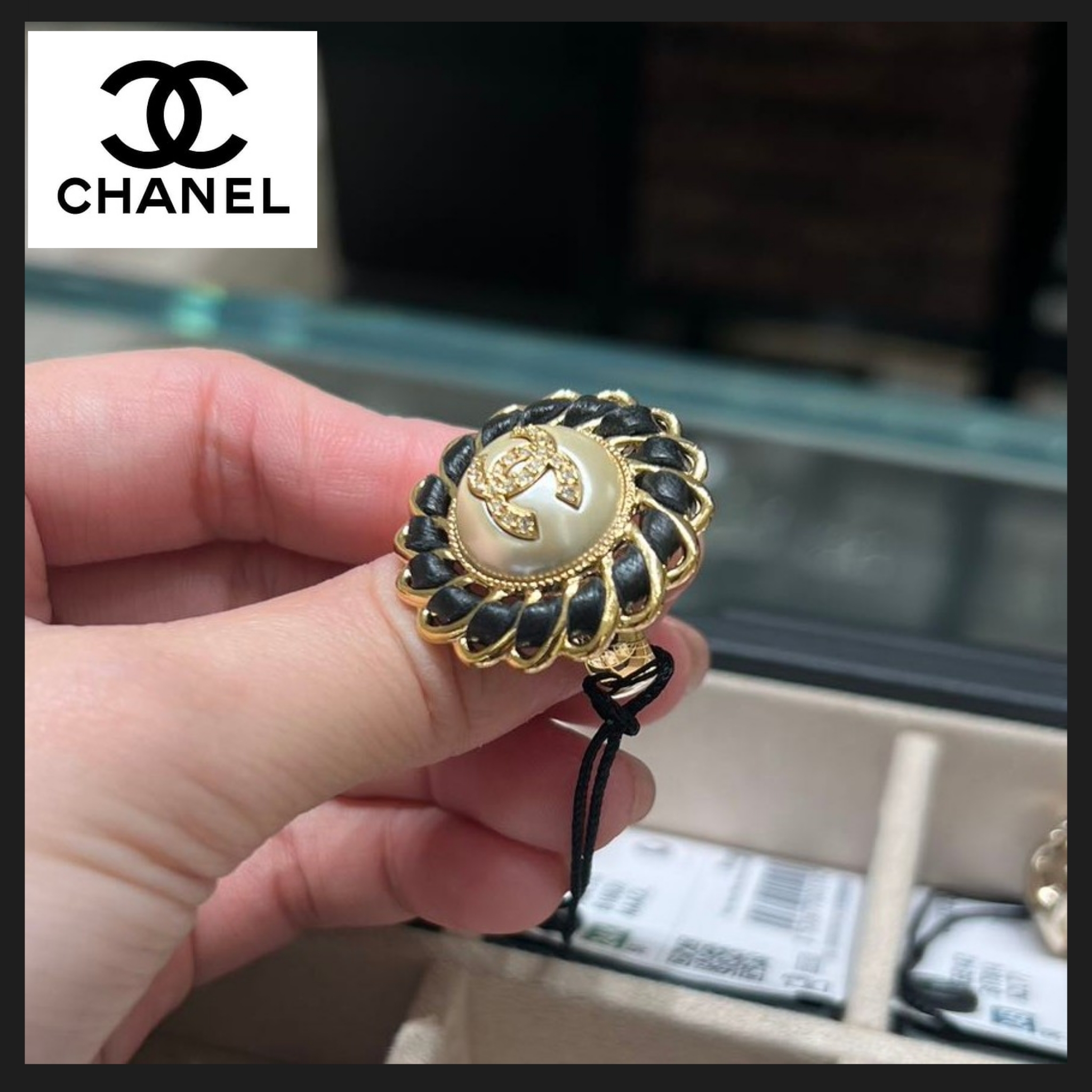 【CHANEL】シンプルコーデに存在感◎シャネル リング ゴールド