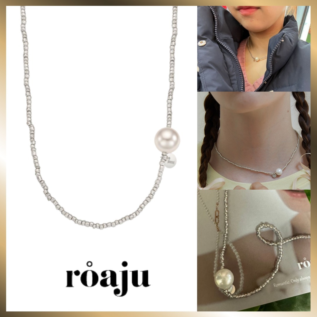 ◇roaju◇ big pearl point necklace