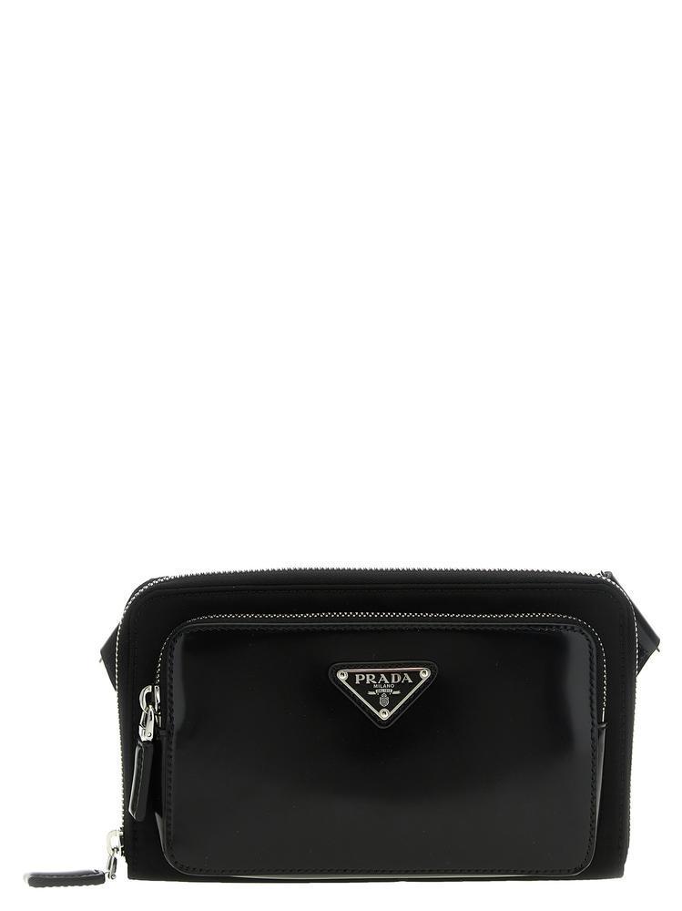 PRADA Re-Nylonレザーショルダーストラップ バッグ