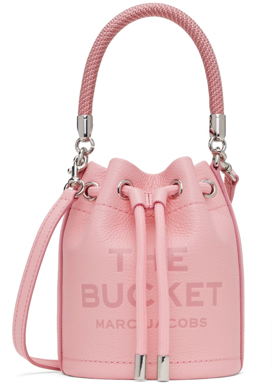 Marc Jacobs ピンク The Leather Mini Bucket バッグ